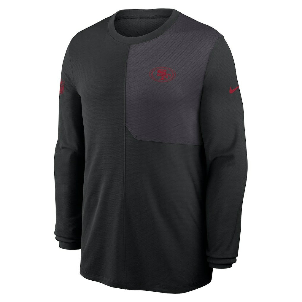 Sideline Coach UV Dri-FIT Long Sleeve Shirt - San Francisco 49ers