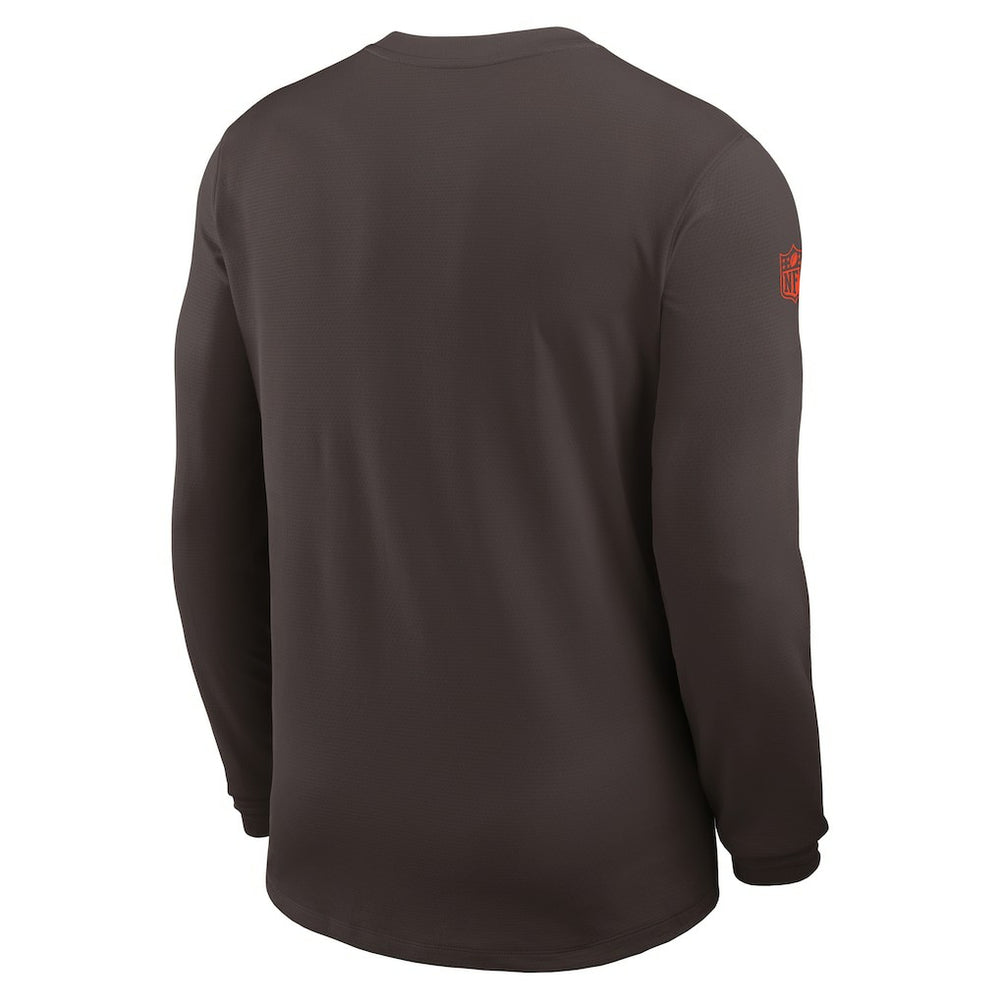 Sideline Coach UV Dri-FIT Long Sleeve Shirt - Cleveland Browns