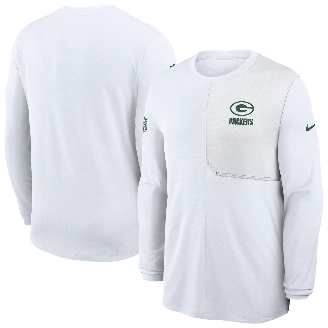 Sideline Coach UV Dri-FIT Long Sleeve Shirt - Green Bay Packers