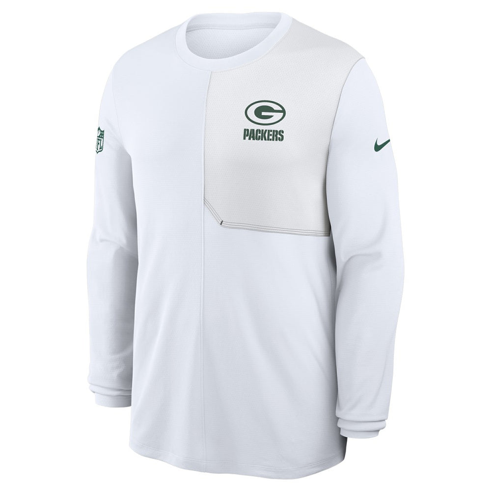 Sideline Coach UV Dri-FIT Long Sleeve Shirt - Green Bay Packers