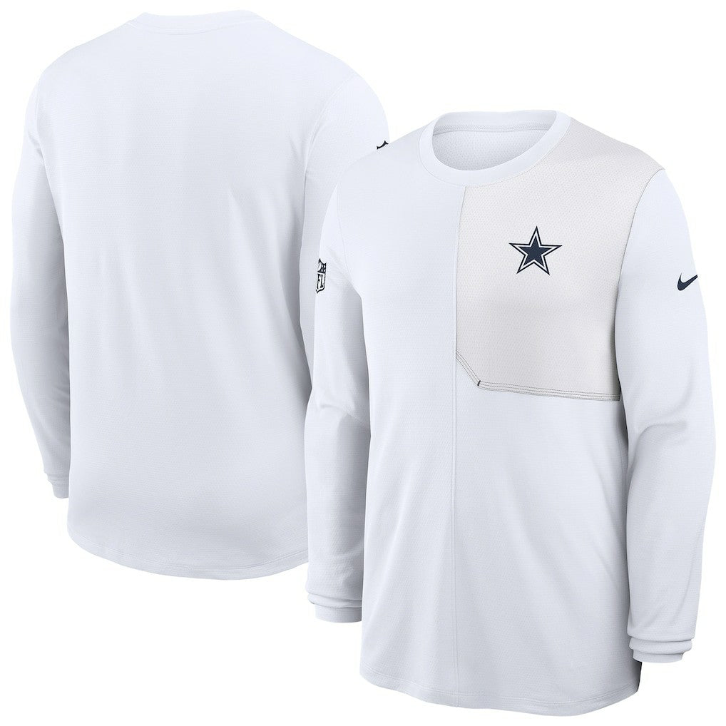 Sideline Coach UV Dri-FIT Long Sleeve Shirt - Dallas Cowboys