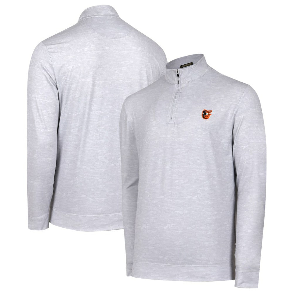 Gray Baltimore Orioles Sublime Tri-Blend Quarter-Zip Jacket