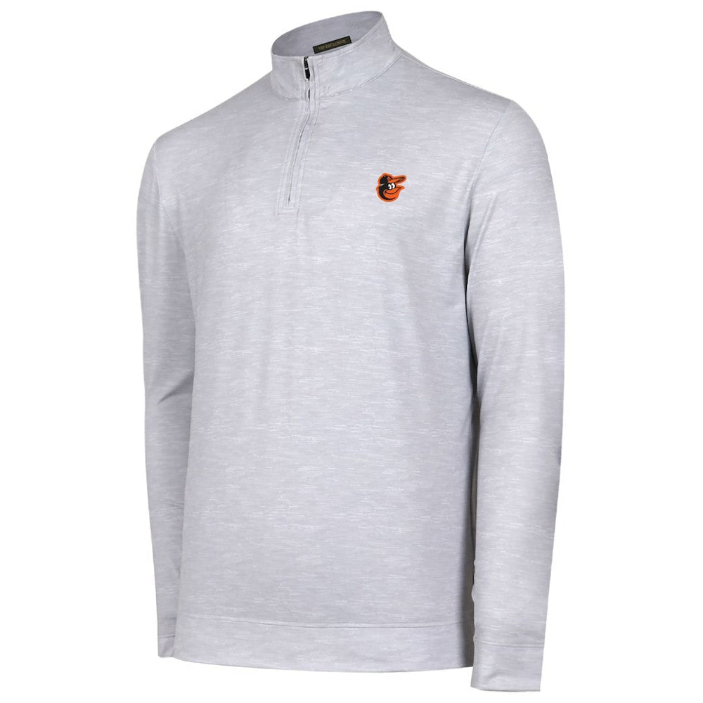 Gray Baltimore Orioles Sublime Tri-Blend Quarter-Zip Jacket