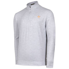 Gray Houston Astros Sublime Tri-Blend Quarter-Zip Jacket