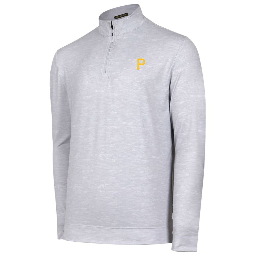 Gray Pittsburgh Pirates Sublime Tri-Blend Quarter-Zip Jacket
