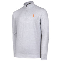 Gray San Francisco Giants Sublime Tri-Blend Quarter-Zip Jacket