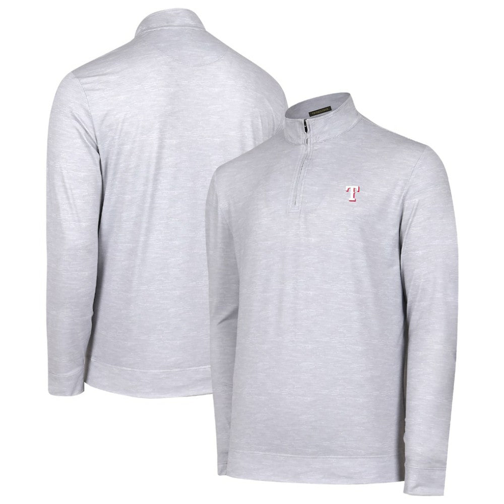 Gray Texas Rangers Sublime Tri-Blend Quarter-Zip Jacket