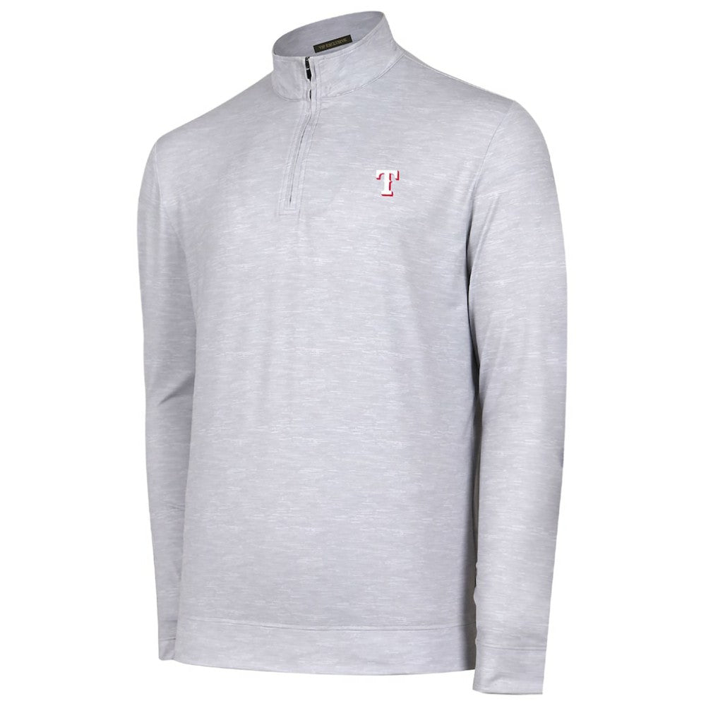 Gray Texas Rangers Sublime Tri-Blend Quarter-Zip Jacket