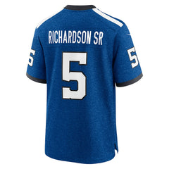 Anthony Richardson Sr.  Alternate Indiana Nights Game Jersey - Indianapolis Colts Jerseys
