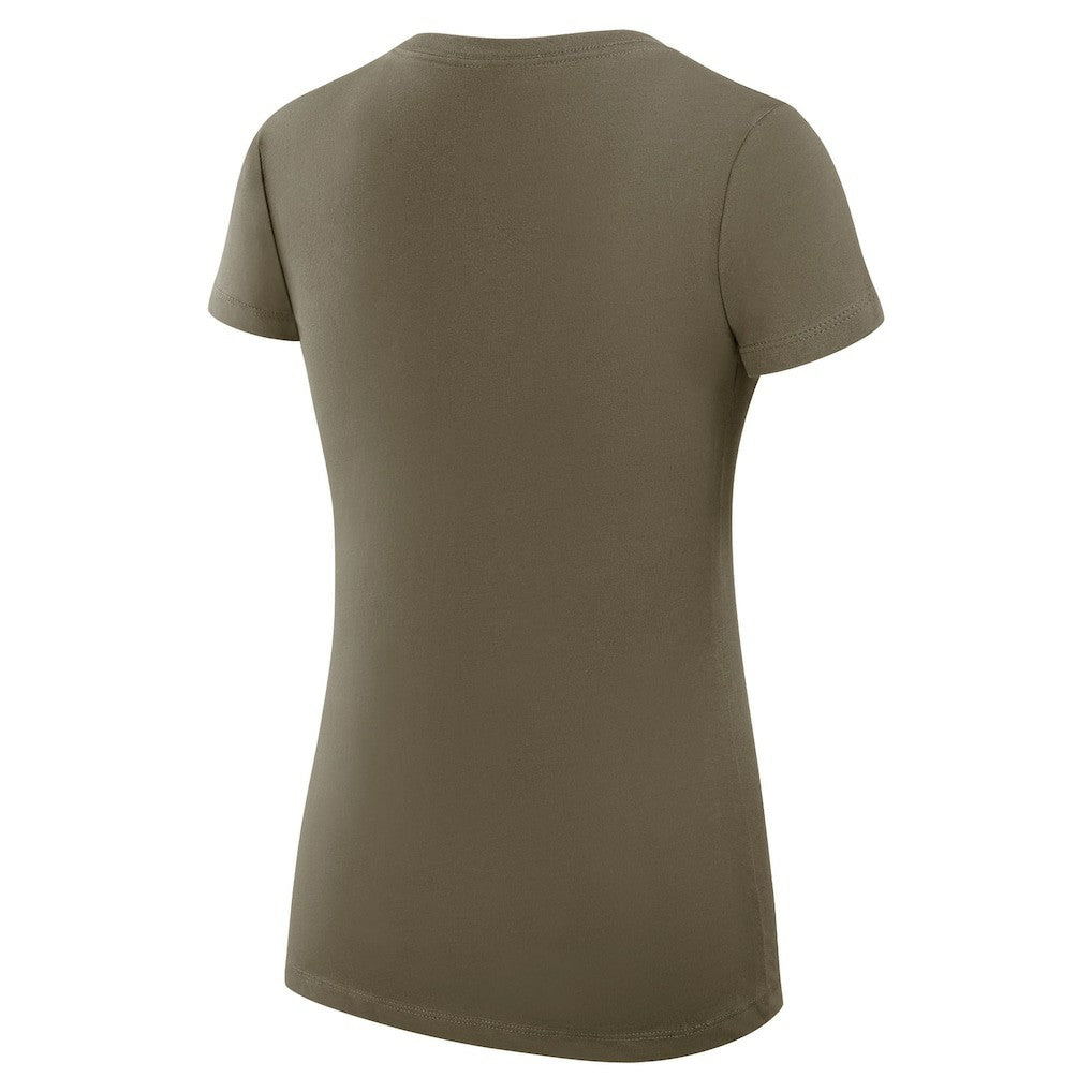 G-III 4Her by Carl Banks Women's Super-Slim Fit Lightweight Subtle Football V-Neck T-Shirt - New York Jets T-shirts