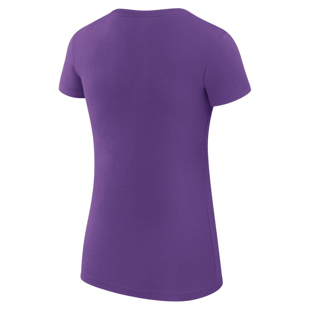 G-III 4Her by Carl Banks Women's Super-Slim Fit Lightweight Collage Team T-Shirt - Minnesota Vikings T-shirts