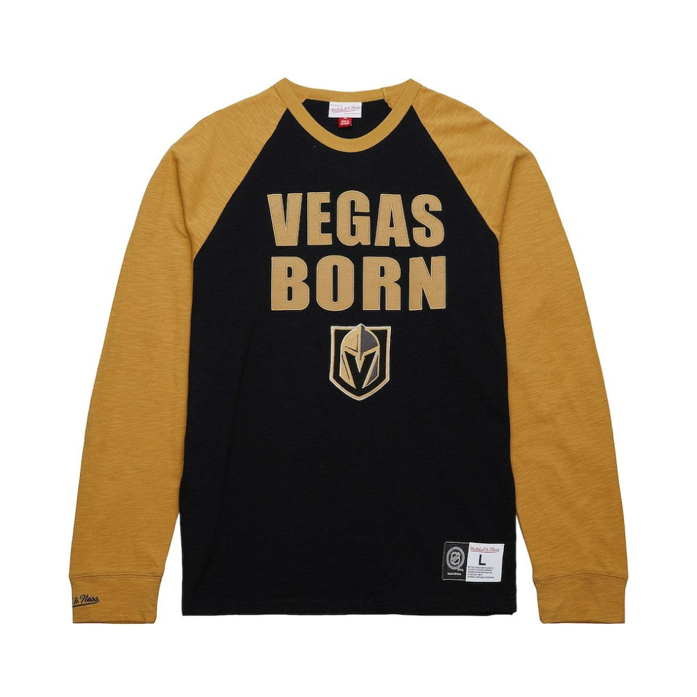NHL Vegas Golden Knights Mitchell & Ness Legendary Slub Raglan Long Sleeve T-Shirt