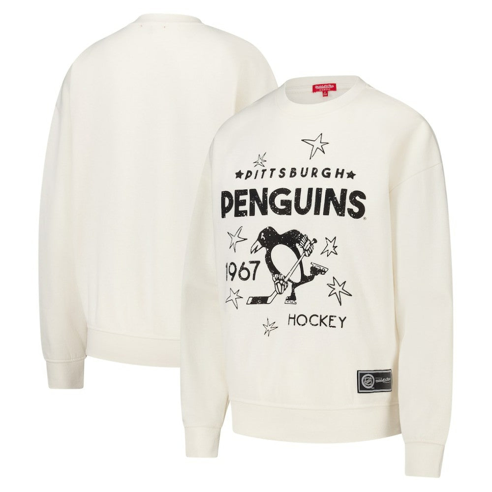 NHL Pittsburgh Penguins Mitchell & Ness Women's Logo 3.0 Pullover Sweatshirt