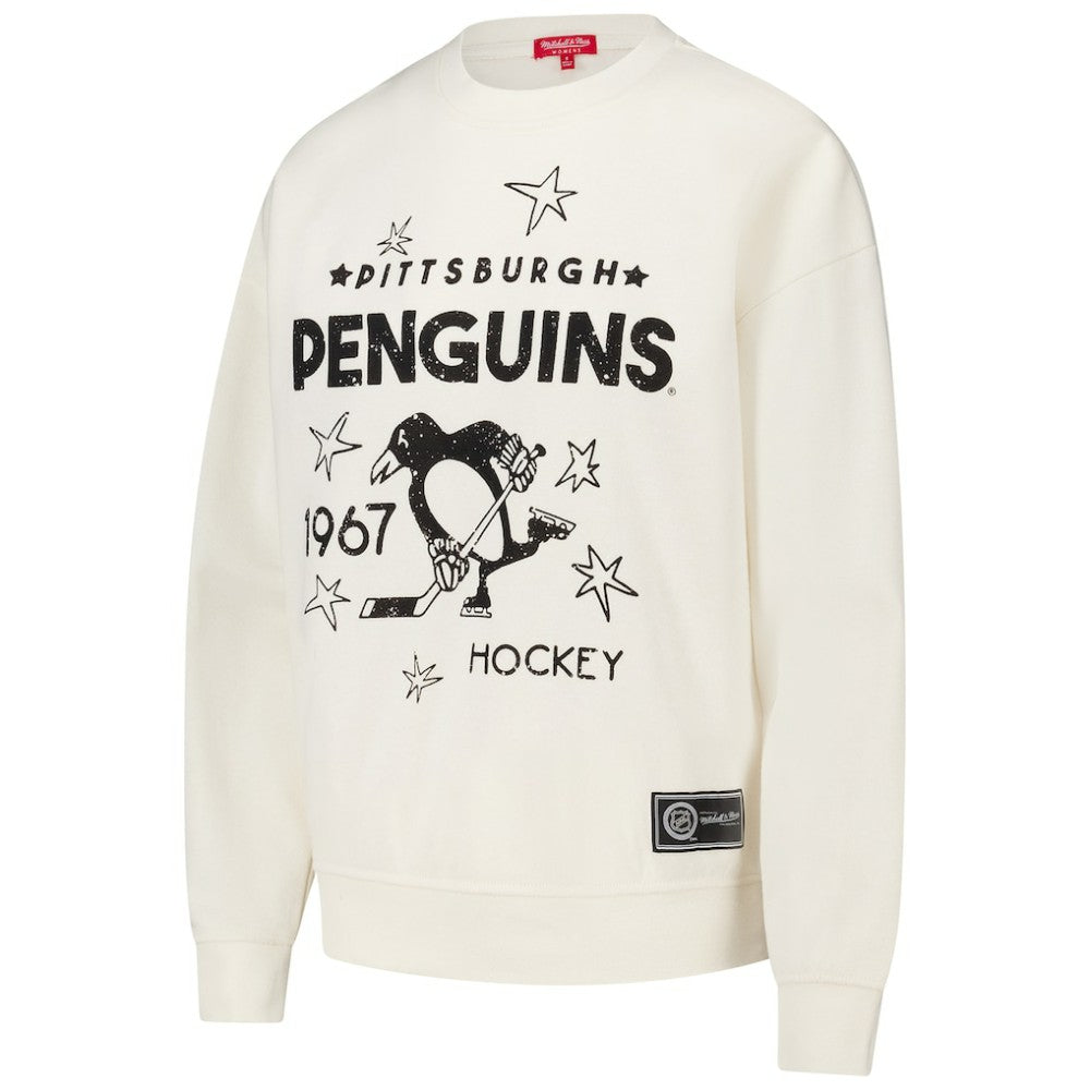 NHL Pittsburgh Penguins Mitchell & Ness Women's Logo 3.0 Pullover Sweatshirt