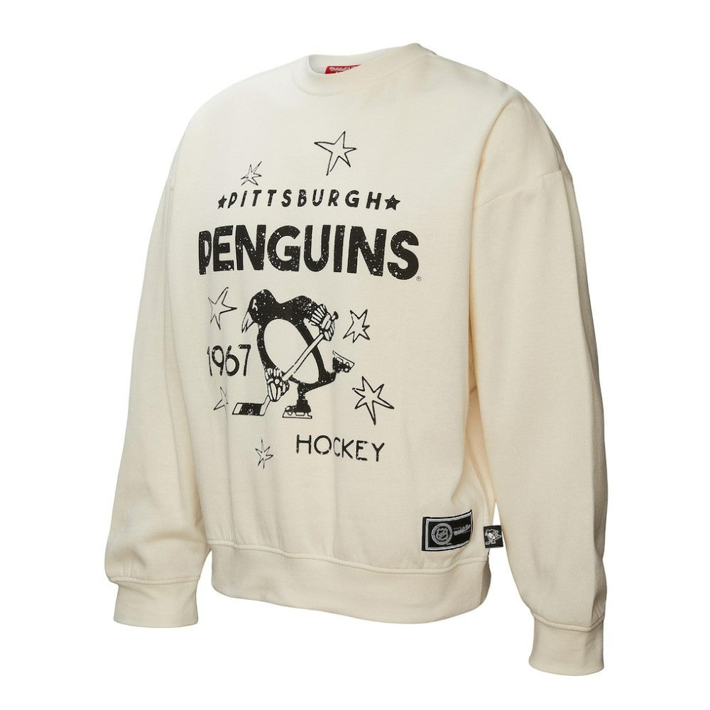 NHL Pittsburgh Penguins Mitchell & Ness Women's Logo 3.0 Pullover Sweatshirt
