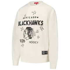 NHL Chicago Blackhawks Mitchell & Ness Women's Logo 3.0 Pullover Sweatshirt