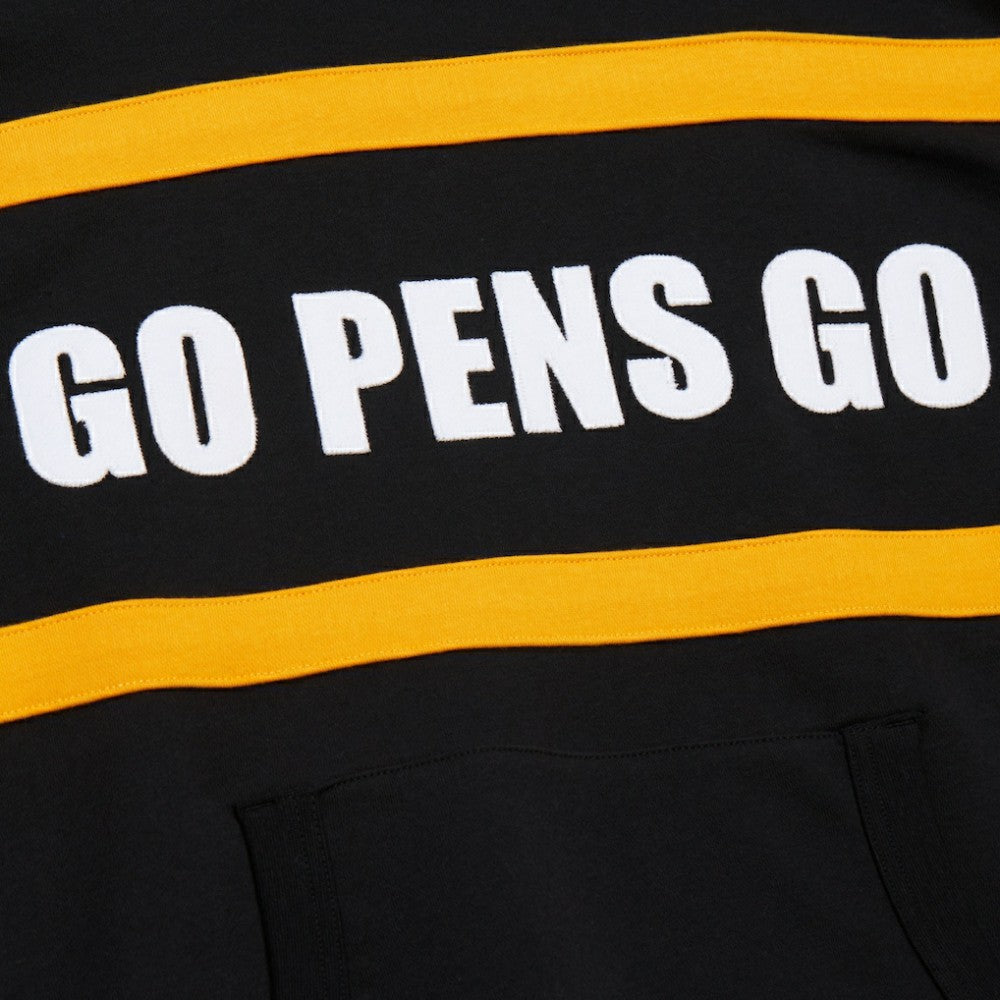 NHL Pittsburgh Penguins Mitchell & Ness Head Coach Slogan Pullover Hoodie