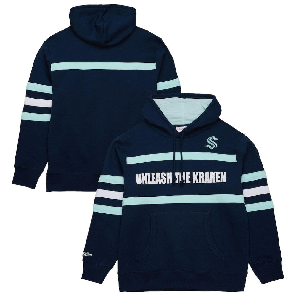 NHL Seattle Kraken Mitchell & Ness Head Coach Slogan Pullover Hoodie