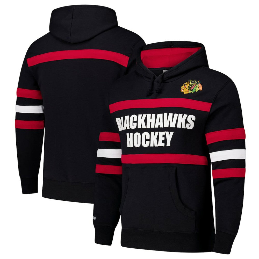 NHL Chicago Blackhawks Mitchell & Ness Head Coach Slogan Pullover Hoodie