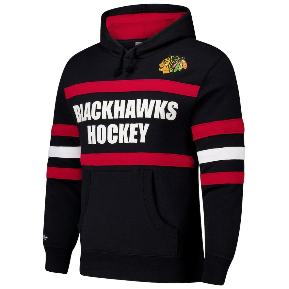 NHL Chicago Blackhawks Mitchell & Ness Head Coach Slogan Pullover Hoodie