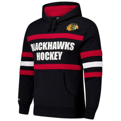 NHL Chicago Blackhawks Mitchell & Ness Head Coach Slogan Pullover Hoodie