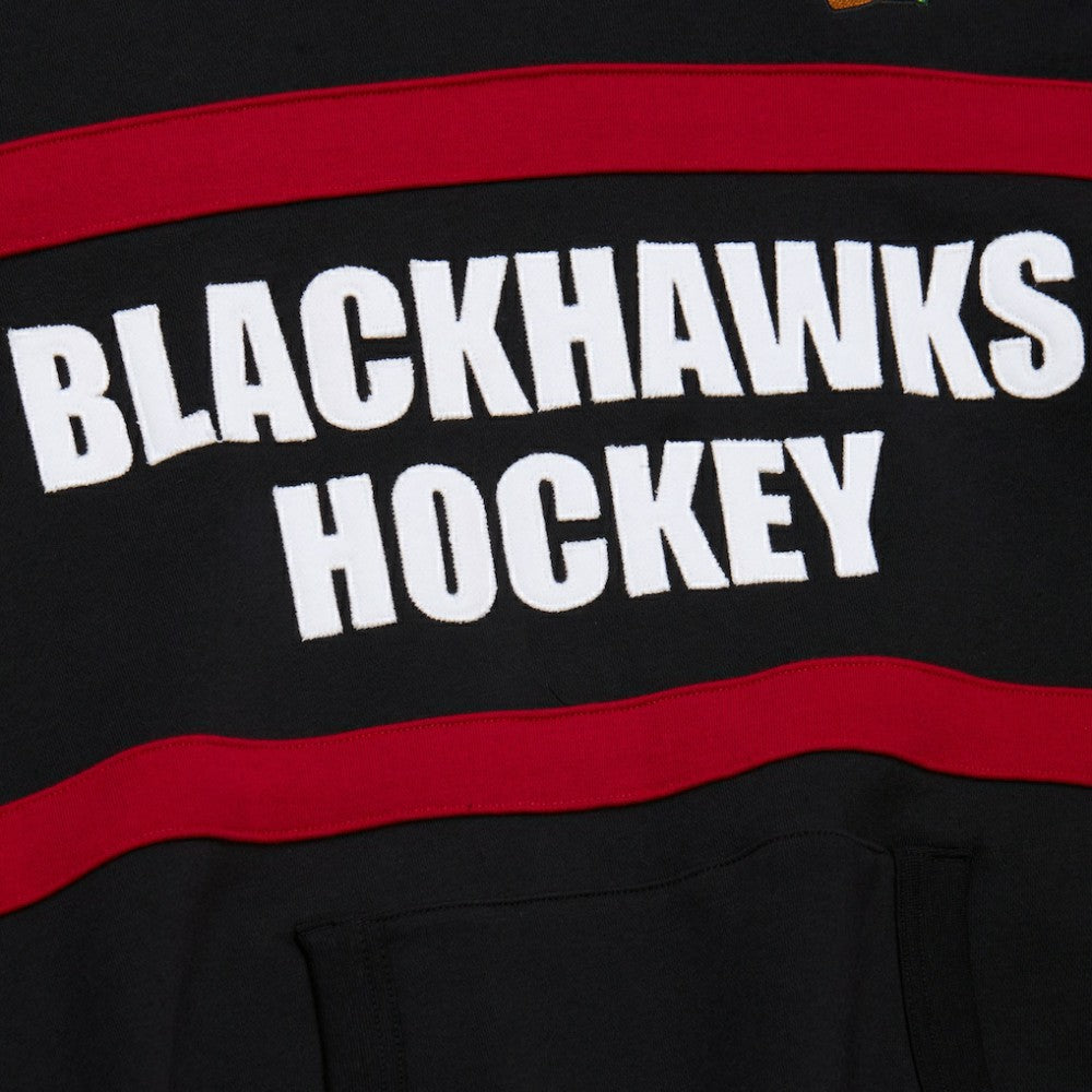 NHL Chicago Blackhawks Mitchell & Ness Head Coach Slogan Pullover Hoodie