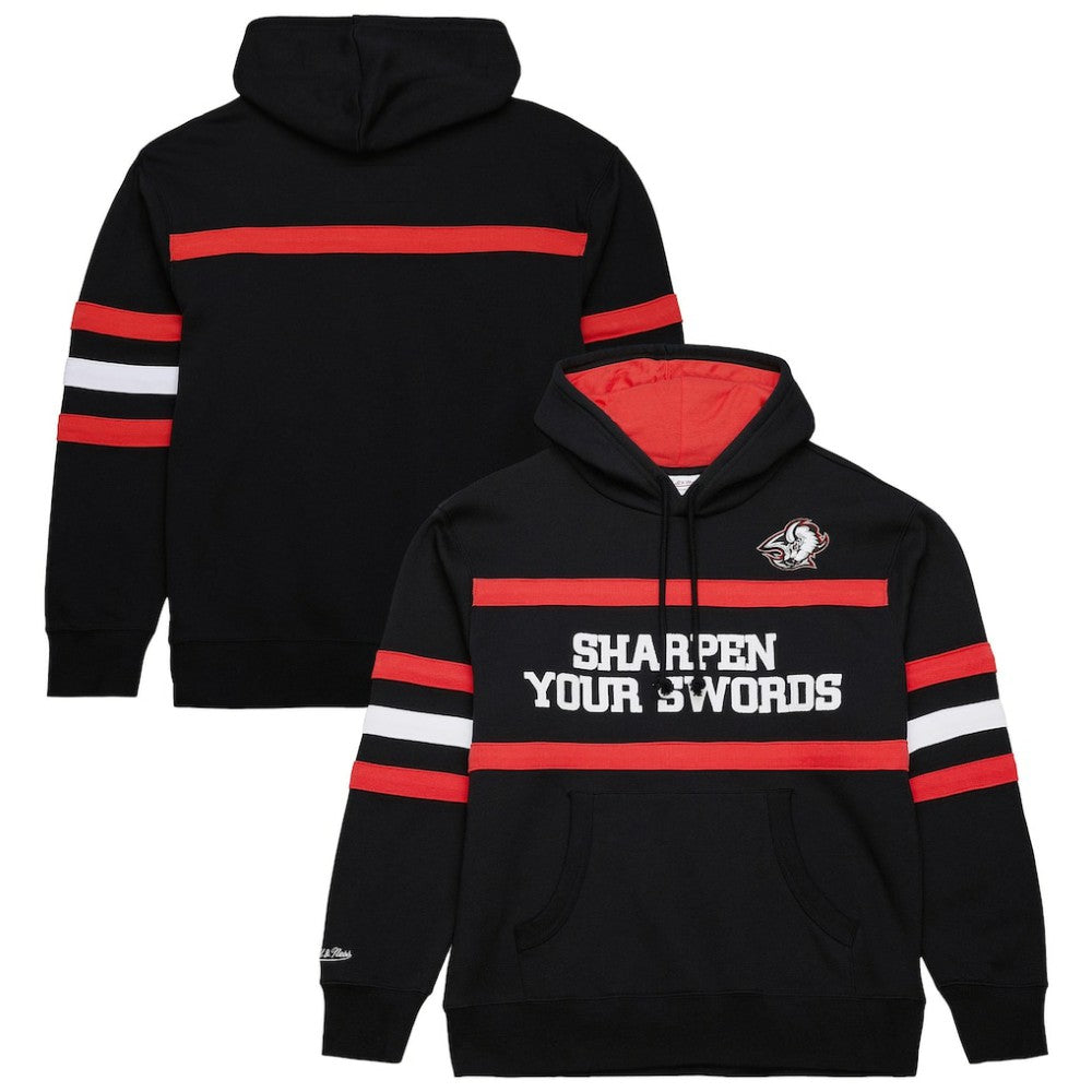 NHL Buffalo Sabres Mitchell & Ness Head Coach Slogan Pullover Hoodie