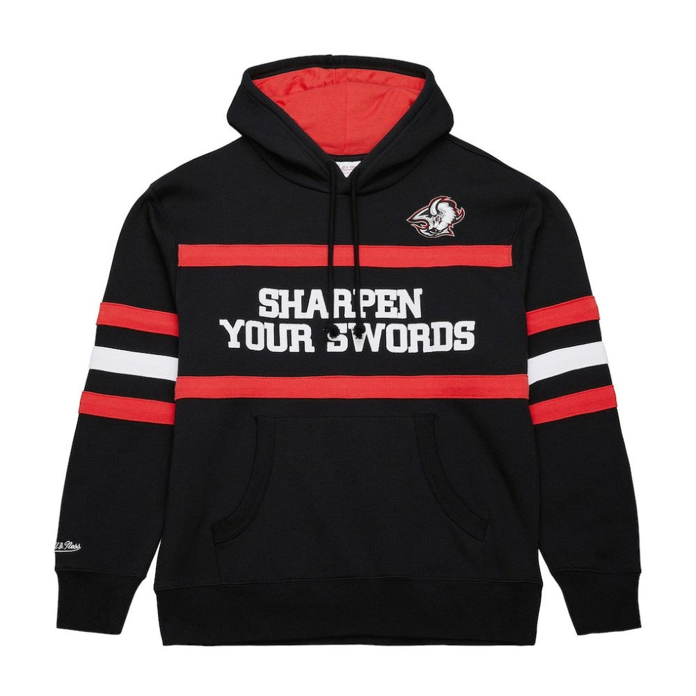 NHL Buffalo Sabres Mitchell & Ness Head Coach Slogan Pullover Hoodie