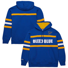 NHL St. Louis Blues Mitchell & Ness Head Coach Slogan Pullover Hoodie