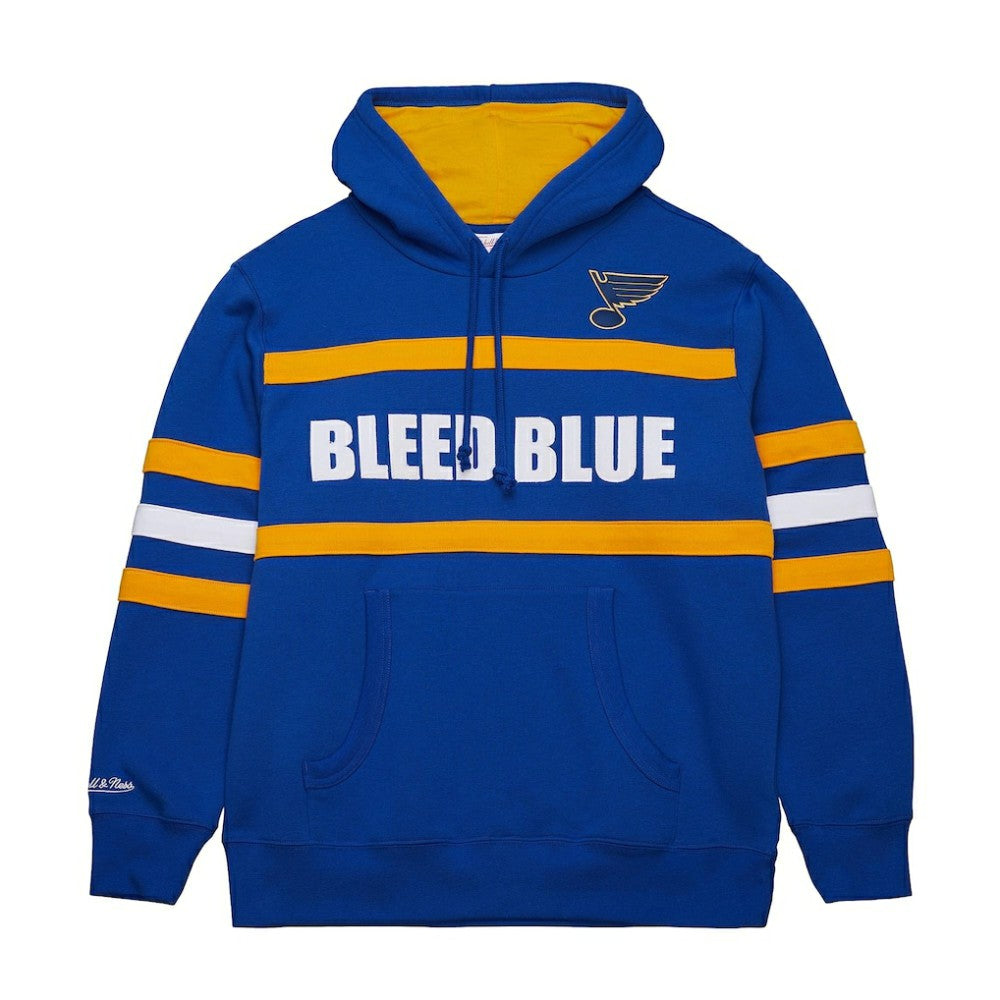 NHL St. Louis Blues Mitchell & Ness Head Coach Slogan Pullover Hoodie