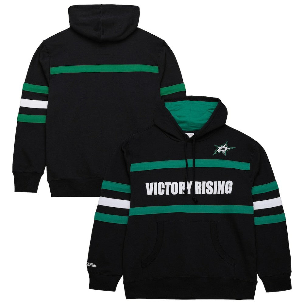 NHL Dallas Stars Mitchell & Ness Head Coach Slogan Pullover Hoodie
