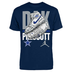 Dak Prescott  Jordan Brand Kicks Graphic T-Shirt - Dallas Cowboys T-shirts