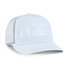 Light Blue Philadelphia Phillies '47 Foundation Script Hitch Adjustable Trucker Hat