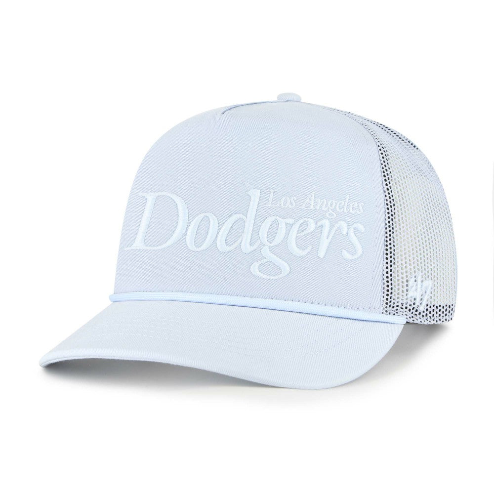 Light Blue Los Angeles Dodgers '47 Foundation Script Hitch Adjustable Trucker Hat