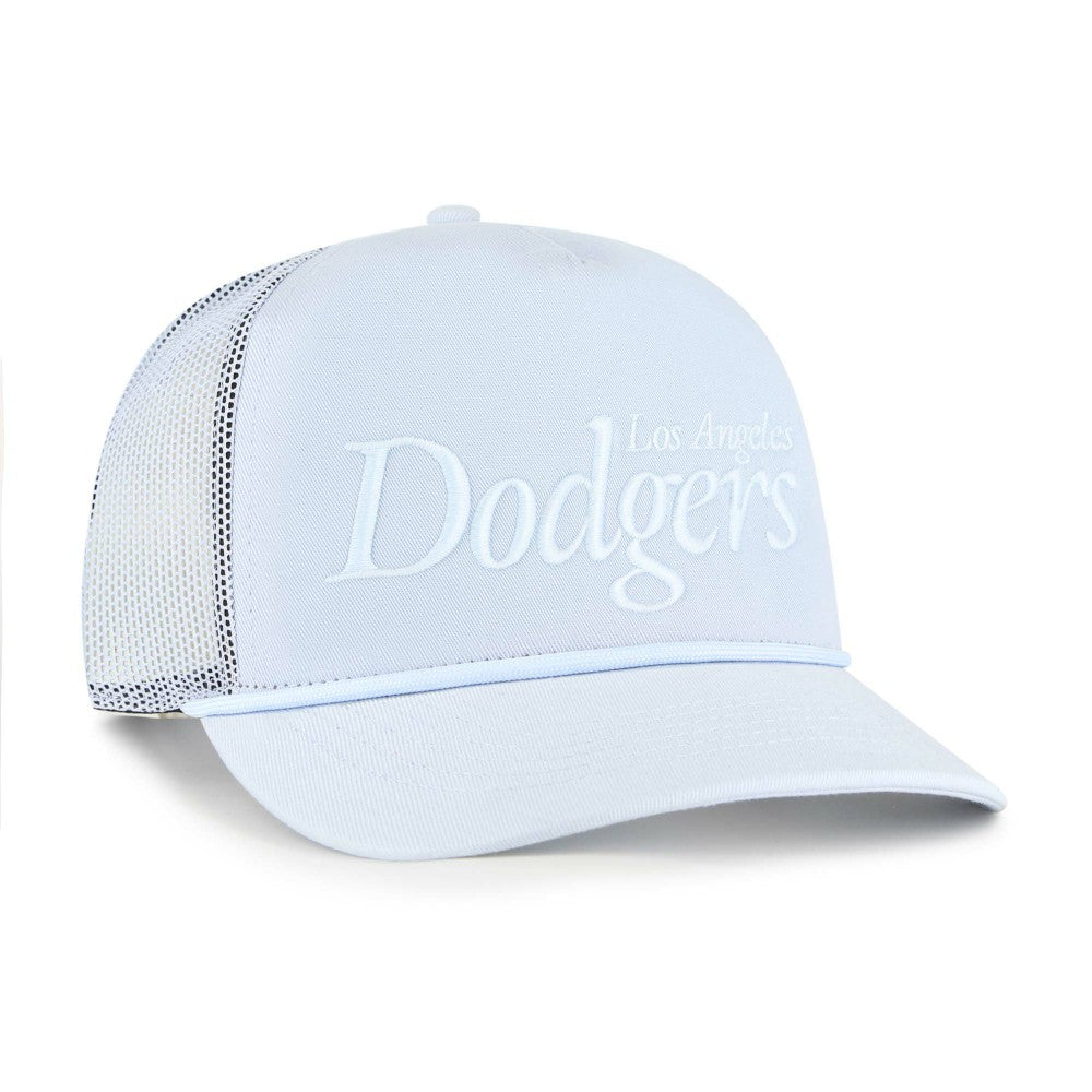 Light Blue Los Angeles Dodgers '47 Foundation Script Hitch Adjustable Trucker Hat