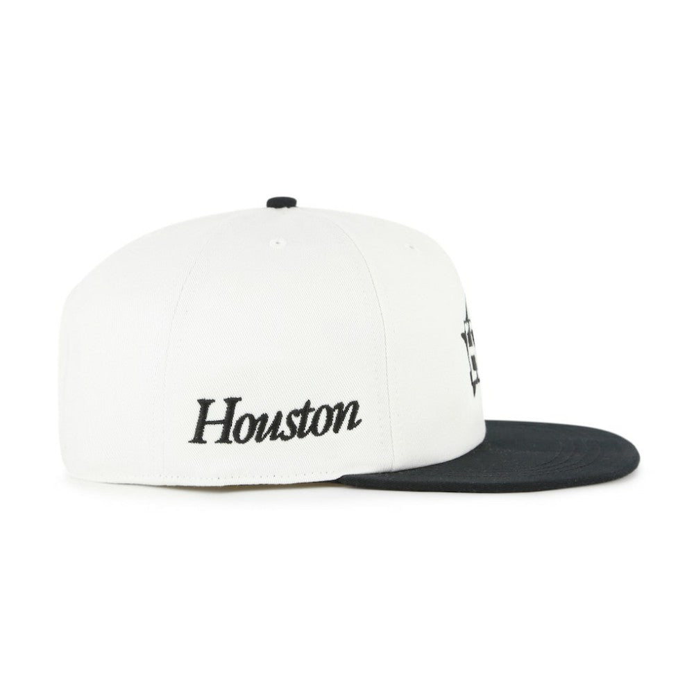 White/Black Houston Astros '47 Foundation Captain Snapback Hat