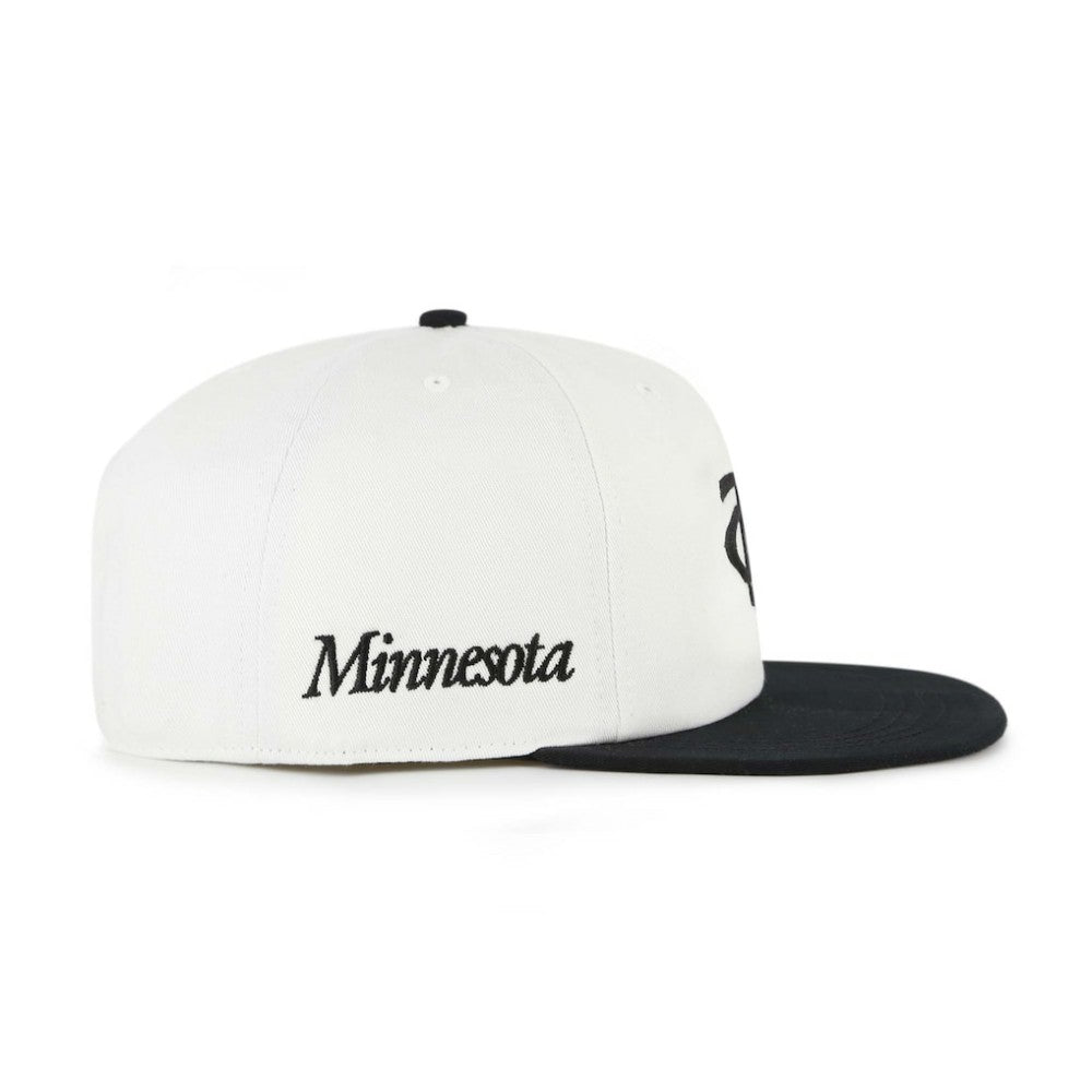 White/Black Minnesota Twins '47 Foundation Captain Snapback Hat