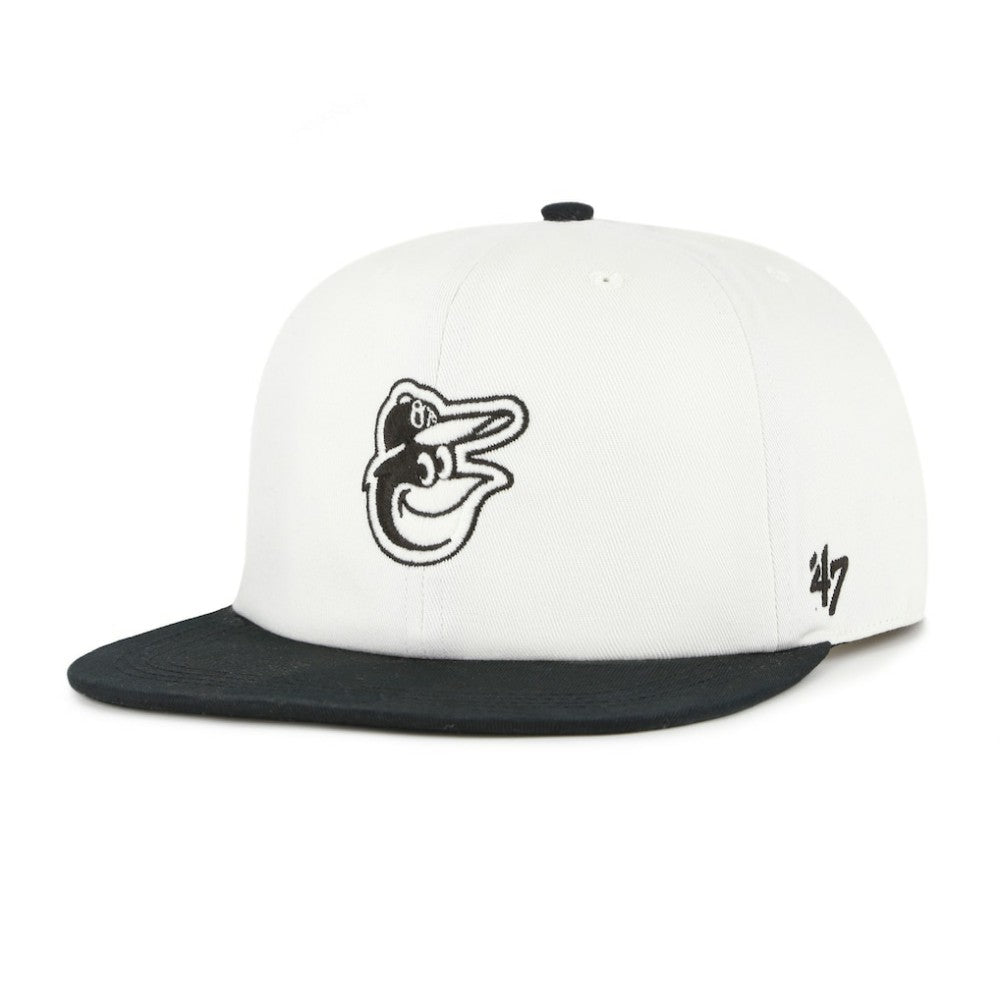 White/Black Baltimore Orioles '47 Foundation Captain Snapback Hat