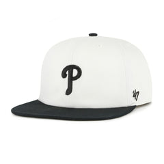 White/Black Philadelphia Phillies '47 Foundation Captain Snapback Hat