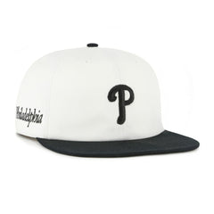 White/Black Philadelphia Phillies '47 Foundation Captain Snapback Hat