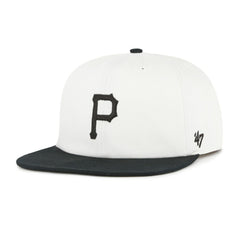 White/Black Pittsburgh Pirates '47 Foundation Captain Snapback Hat