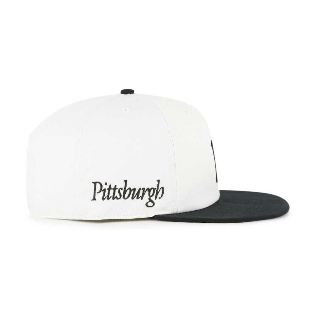 White/Black Pittsburgh Pirates '47 Foundation Captain Snapback Hat