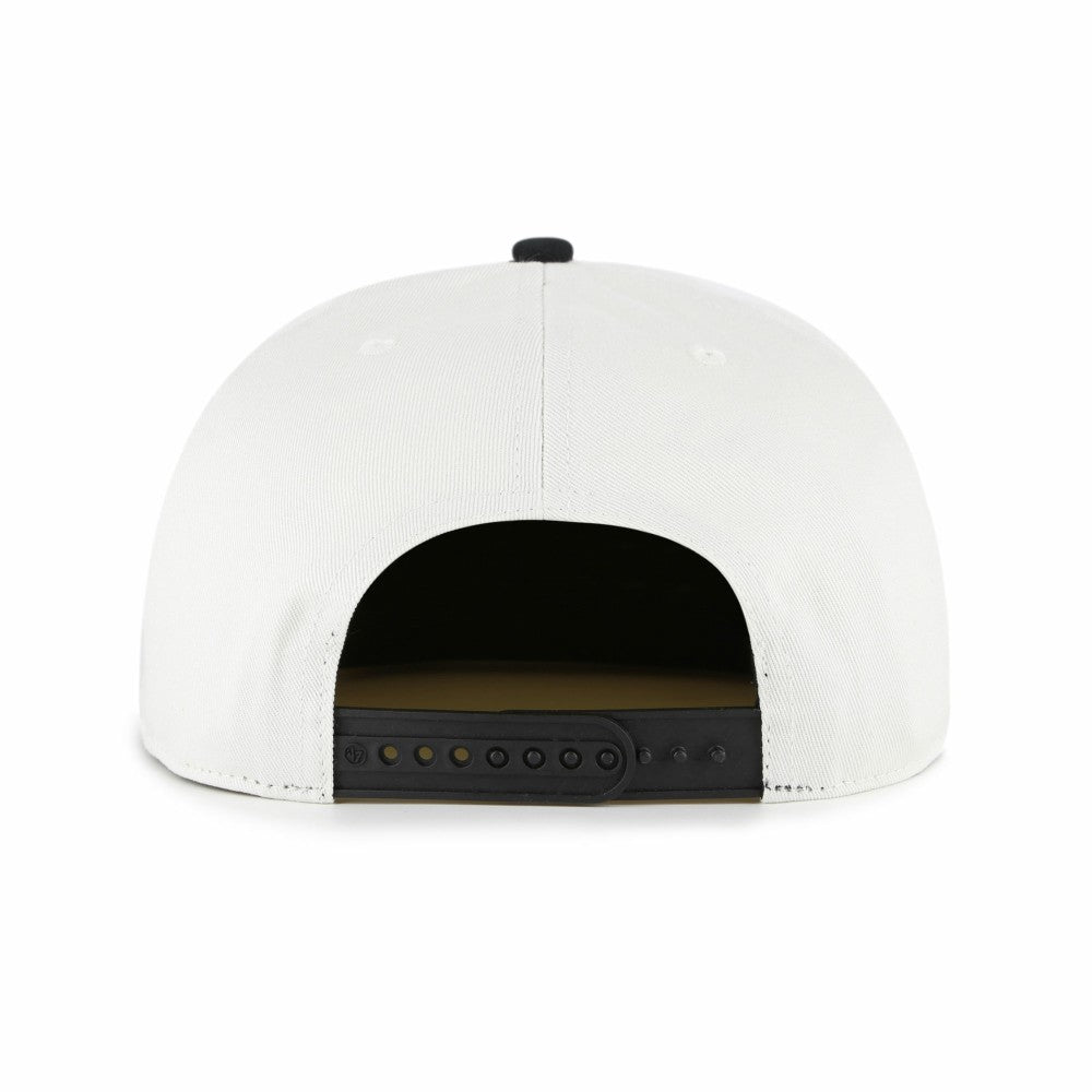 White/Black Miami Marlins '47 Foundation Captain Snapback Hat