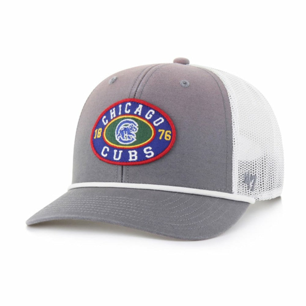 Gray/White Chicago Cubs '47 Tide Sweep Rope Trucker Adjustable Hat