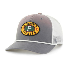 Gray/White Pittsburgh Pirates '47 Tide Sweep Rope Trucker Adjustable Hat