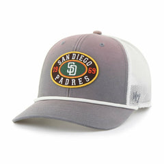 Gray/White San Diego Padres '47 Tide Sweep Rope Trucker Adjustable Hat