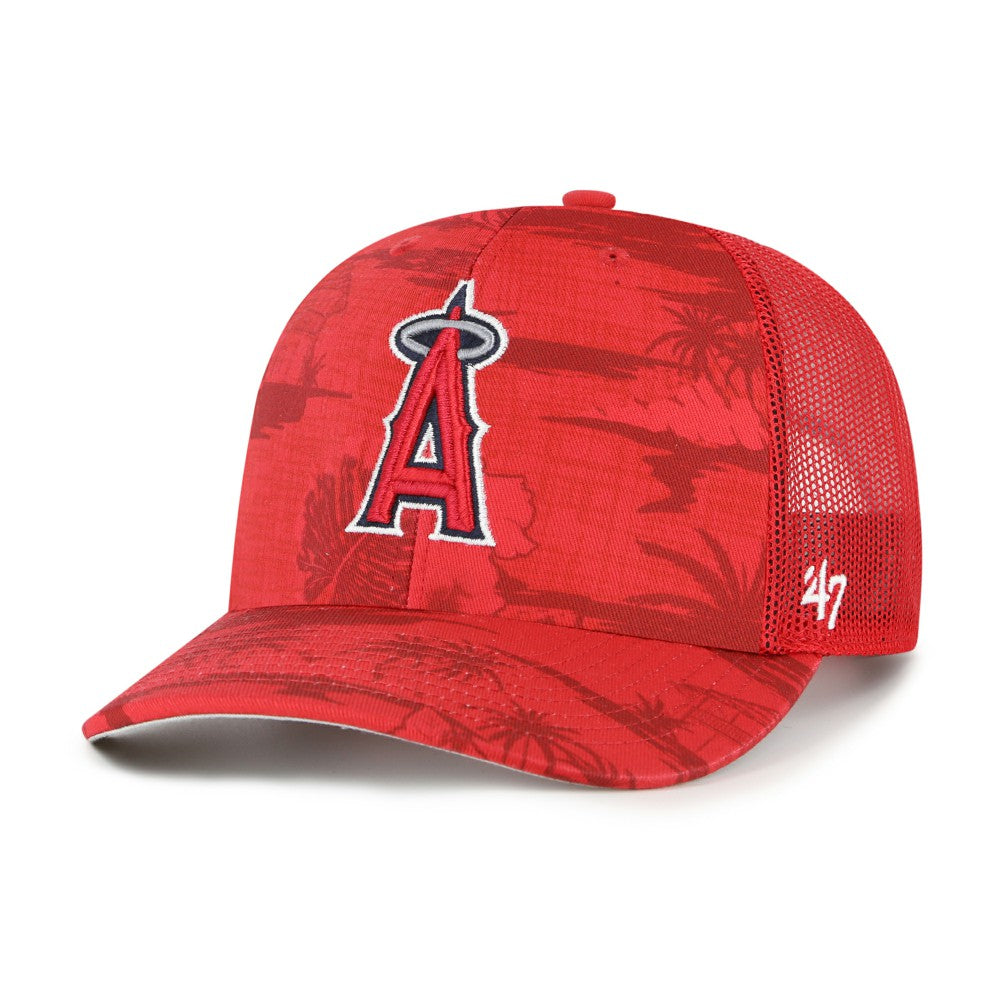 Red '47 Los Angeles Angels Fiji Trucker Adjustable Hat