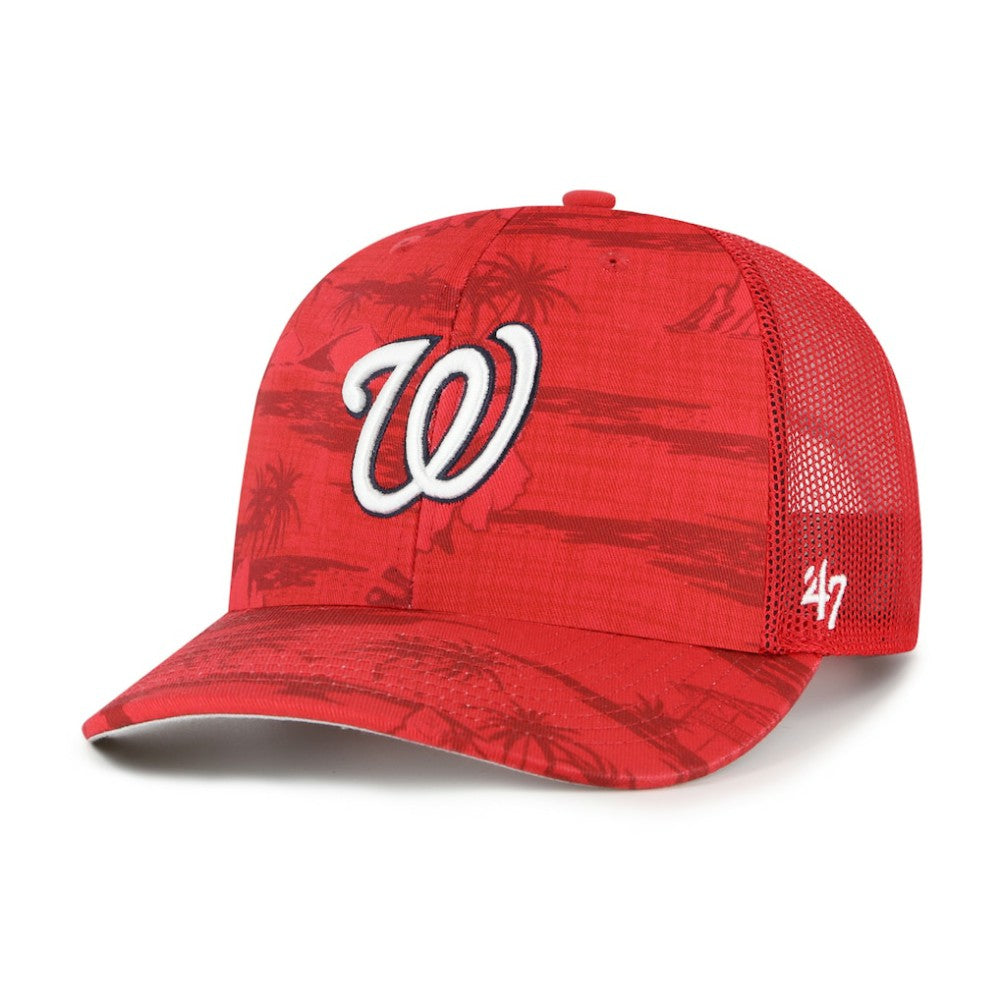 Red '47 Washington Nationals Fiji Trucker Adjustable Hat