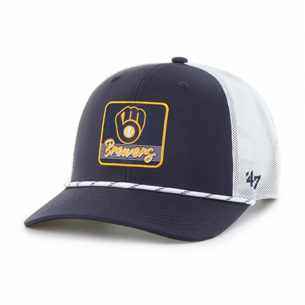 Navy/White Milwaukee Brewers '47 Scratch Adjustable Trucker Hat