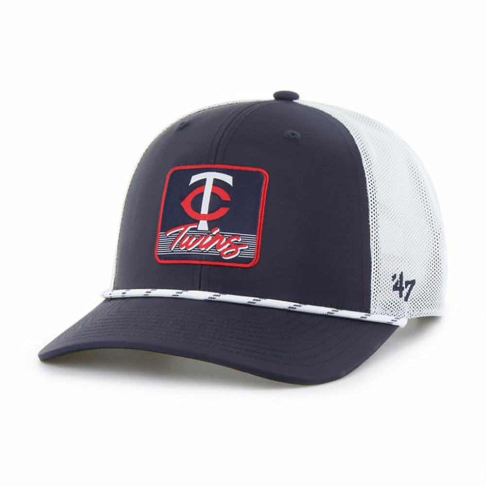 Navy/White Minnesota Twins '47 Scratch Adjustable Trucker Hat